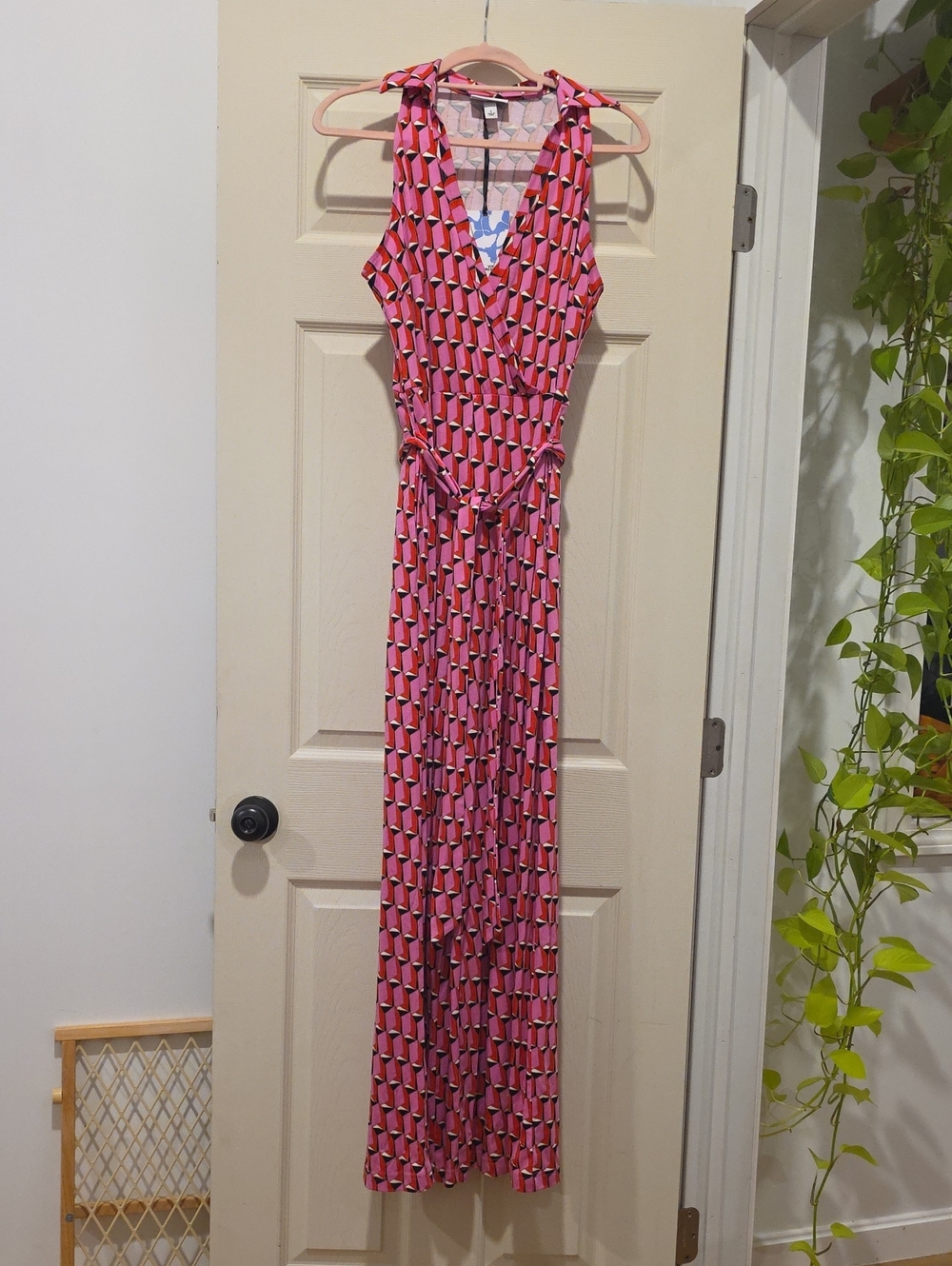 DVF For TARGET Pink Patterned Jumpsuit